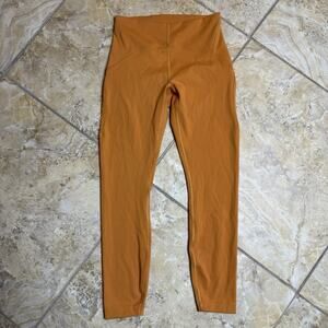 Lululemon High Rise Leggings Size 6 Orange Athletic Pants Outdoor Active